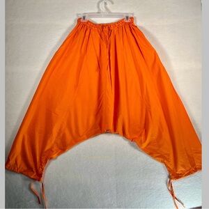 Like New Orange Harem Pants Boho Trendy Relaxed Fit Loungewear